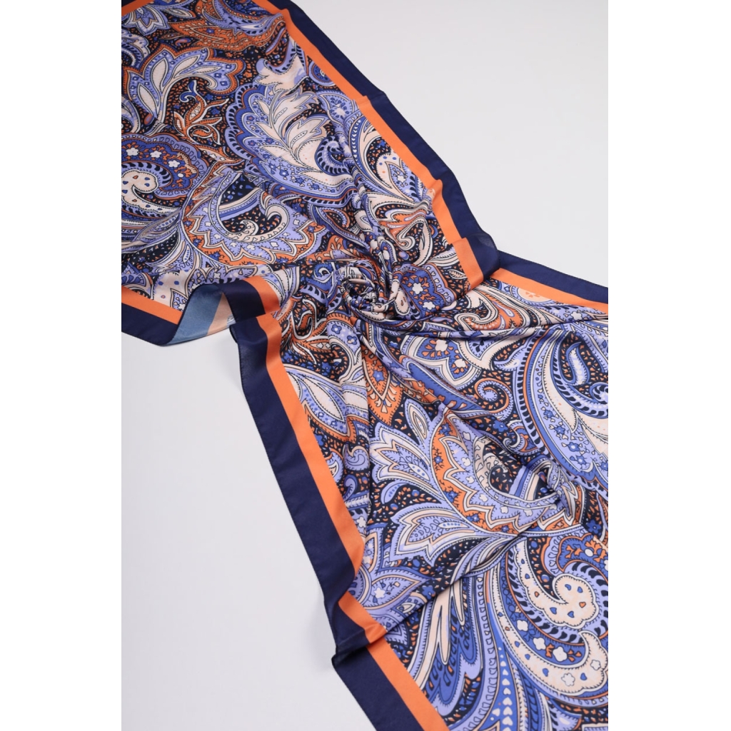 Scarfella Desenli Silk Licra Şal - Desen-04