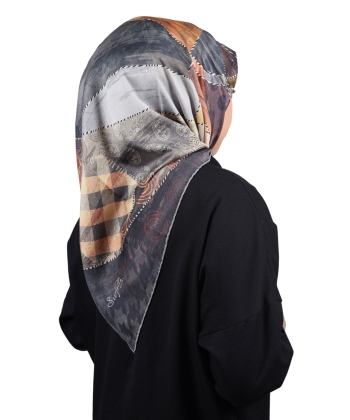 Scarfella Desenli Sport Tivil Eşarp - Desen-04