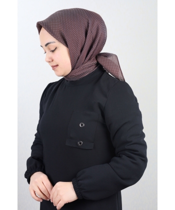 Scarfella Kendinden Desenli Viskon Eşarp - Desen-01