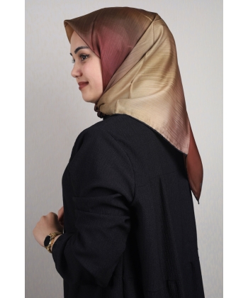 Scarfella Desenli Vual İpek Eşarp - Desen-02