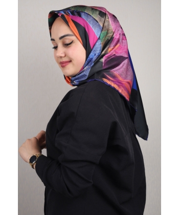 Scarfella Desenli Trend Tivil Eşarp - Desen-02