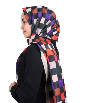 Scarfella Desenli Exclusive Soft Şal - Desen-10