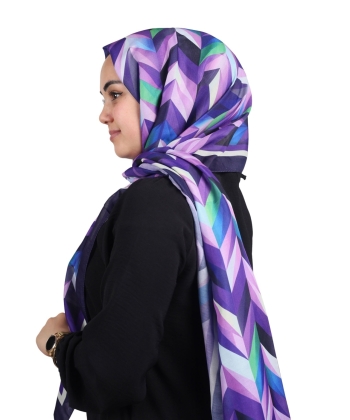 Scarfella Desenli Naturel Şal - Desen-02