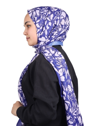 Scarfella Desenli Naturel Şal - Desen-06