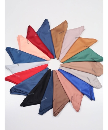 Scarfella Düz Renk Dijital Tivil Eşarp - Desen-01