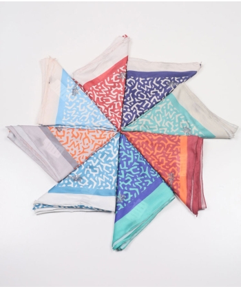 Scarfella Naturel Soft İtalyan Dikiş Eşarp - Desen-08