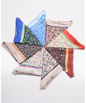 Scarfella Naturel Soft İtalyan Dikiş Eşarp - Desen-10