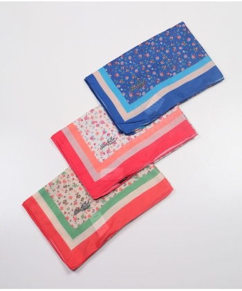 Scarfella Desenli Naturel Şal - Desen-16