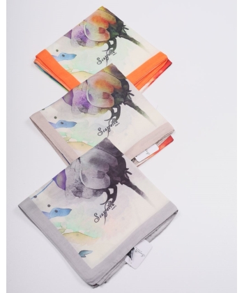 Scarfella Dijital Soft Eşarp - Desen-28