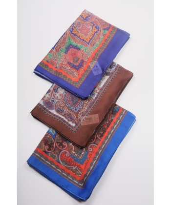 Scarfella Desenli Naturel Şal - Desen-21