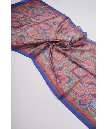 Scarfella Desenli Angel Vual Saten Şal - Desen-04