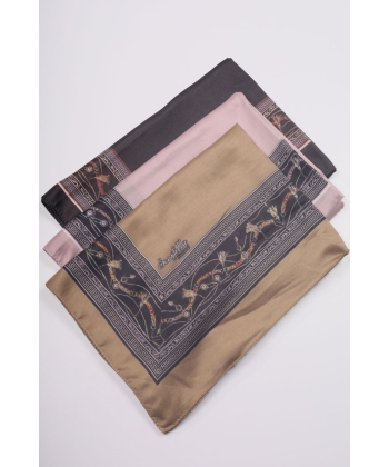 Scarfella Desenli Naturel Şal - Desen-25