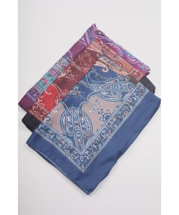 Scarfella Desenli Naturel Şal - Desen-30