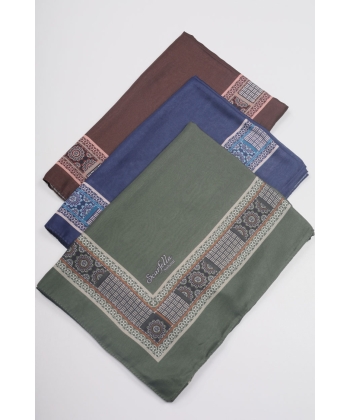 Scarfella Desenli Naturel Şal - Desen-32