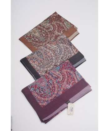 Scarfella Desenli Naturel Şal - Desen-36