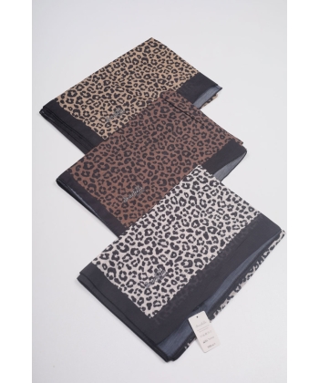 Scarfella Desenli Naturel Şal - Desen-38