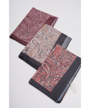 Scarfella Desenli Naturel Şal - Desen-43