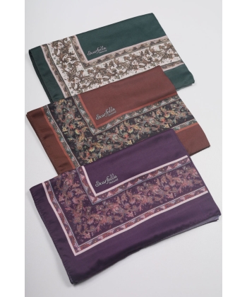 Scarfella Desenli Naturel Şal - Desen-44