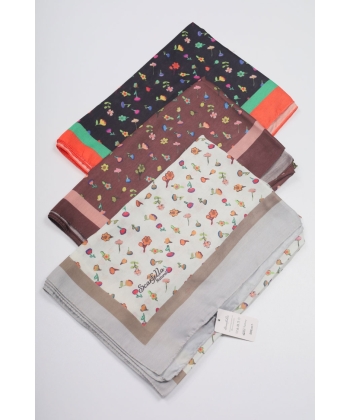 Scarfella Desenli Naturel Şal - Desen-45