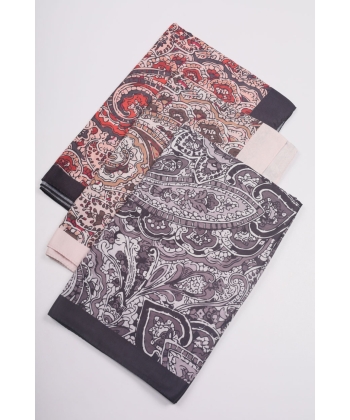 Scarfella Desenli Naturel Şal - Desen-47