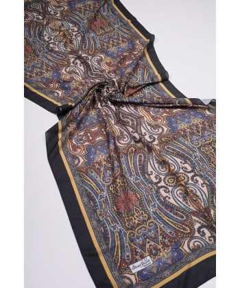 Scarfella Desenli Naturel Şal - Desen-49