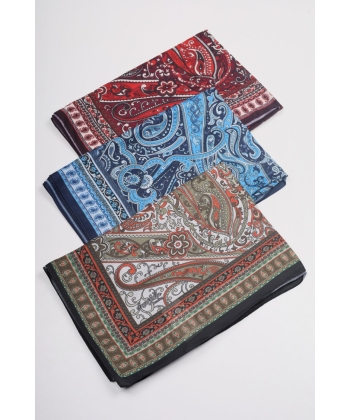 Scarfella Desenli Naturel Şal - Desen-50