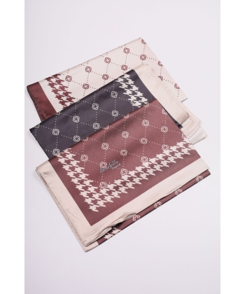 Scarfella Desenli Diamond Şal - Desen-01