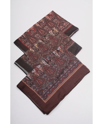 Scarfella Desenli Naturel Şal - Desen-53