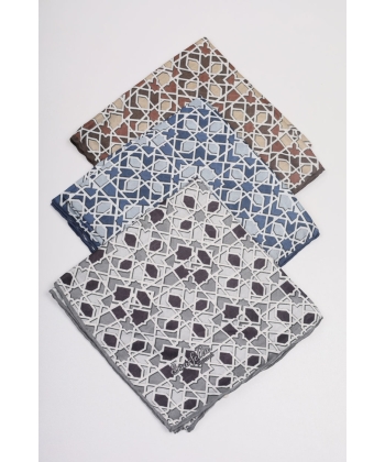 Scarfella Soft El Dikişli Eşarp Desen-296