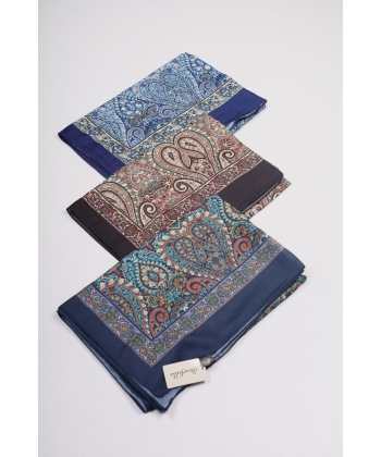 Scarfella Desenli Naturel Şal - Desen-54