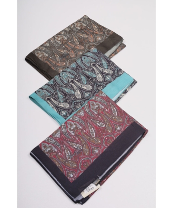 Scarfella Desenli Naturel Şal - Desen-56