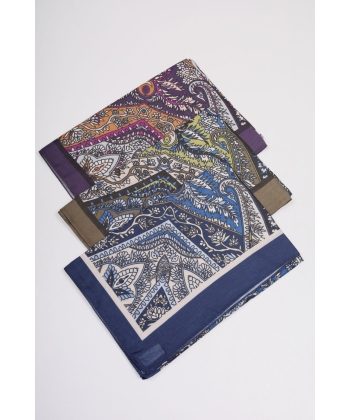 Scarfella Desenli Naturel Şal - Desen-64