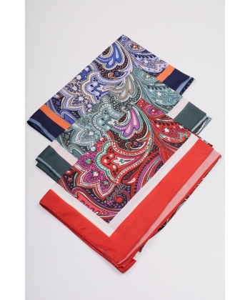 Scarfella Desenli Silk Licra Şal - Desen-04