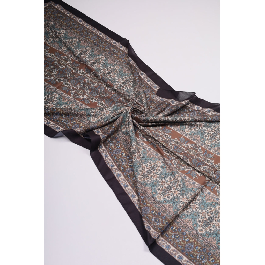 Scarfella Desenli Silk Licra Şal - Desen-05