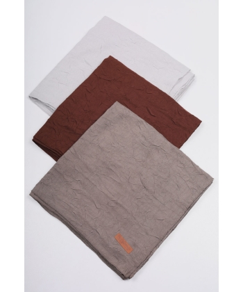 Scarfella Düz Renk Bambu Kraş Eşarp - Desen-01