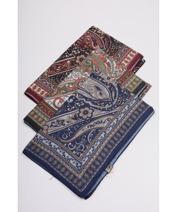 Scarfella Desenli Naturel Şal - Desen-70